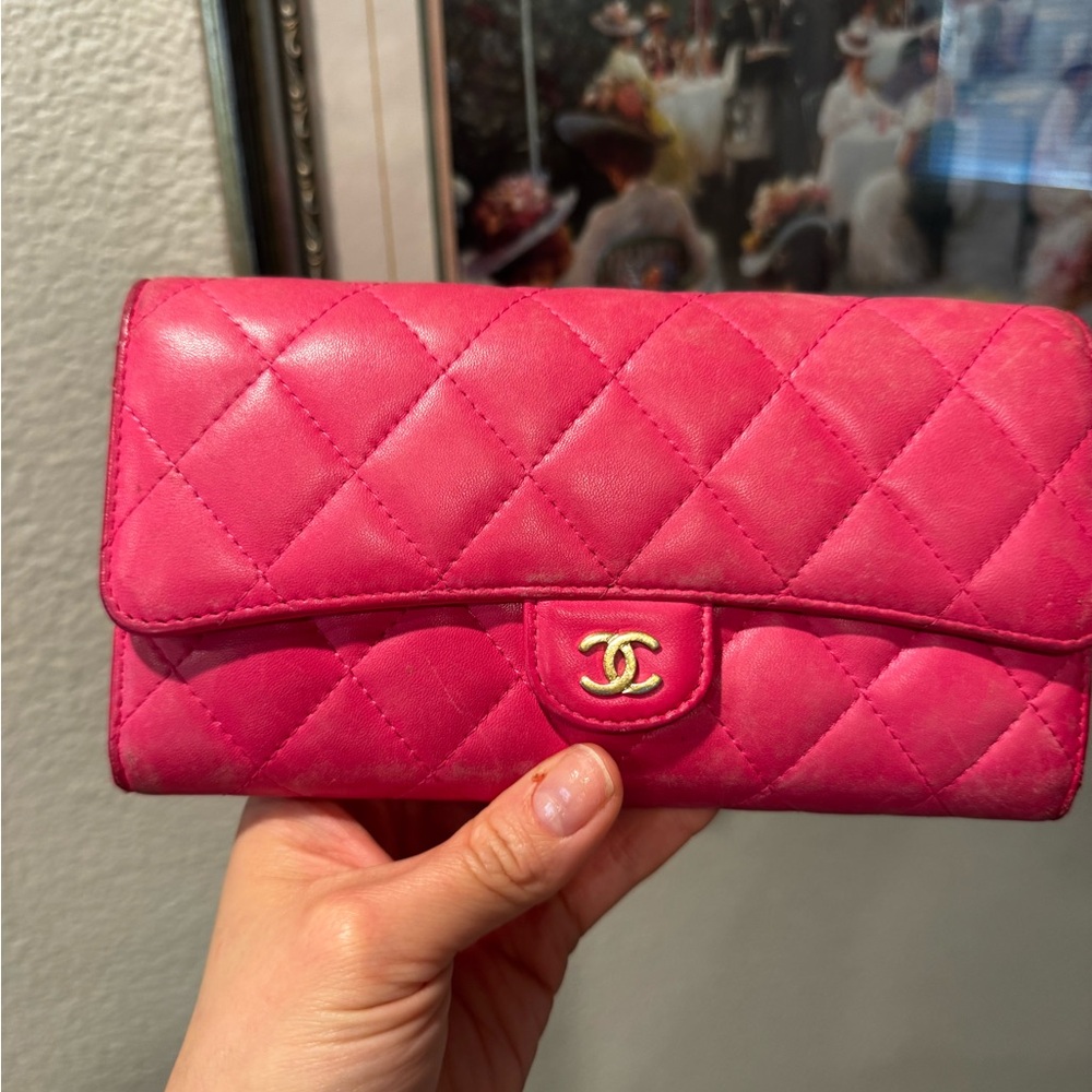 CHANEL Long Wallet Matelasse Barbie pink - Picture 7 of 17